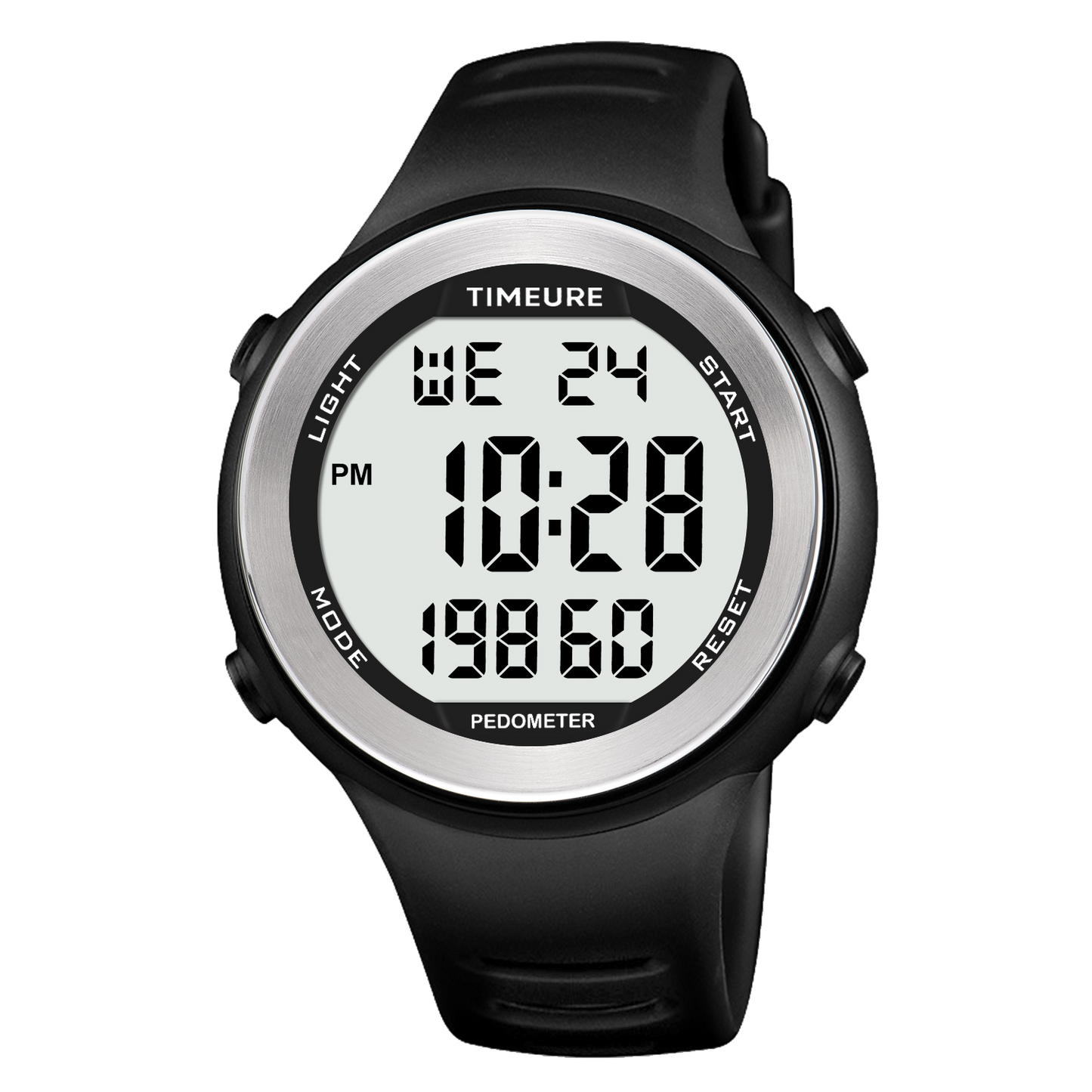 TIMEURE Waterproof Pedometer Watch 2308