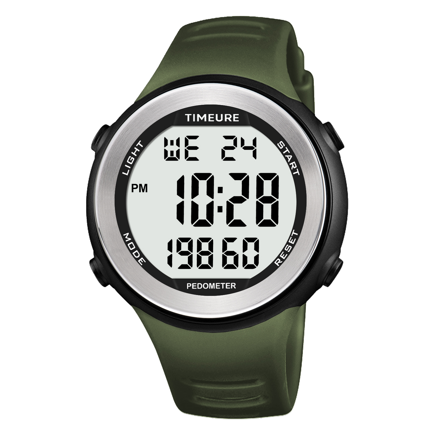 TIMEURE Waterproof Pedometer Watch 2308