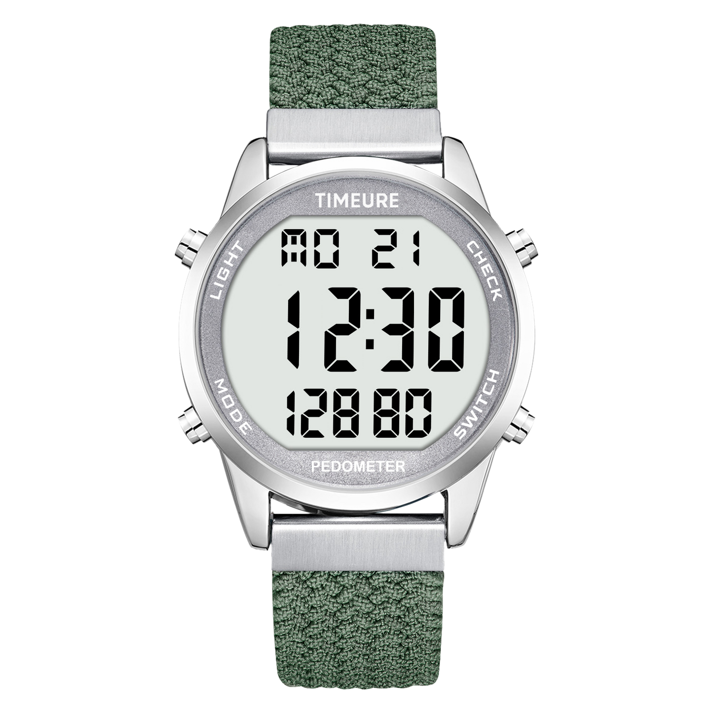 TIMEURE Waterproof Pedometer Watch 2306P Nylon